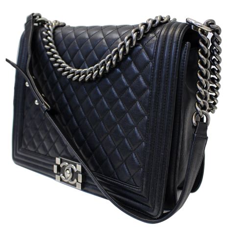 chanel black quilted boy bag price|chanel black quilted crossbody bag.